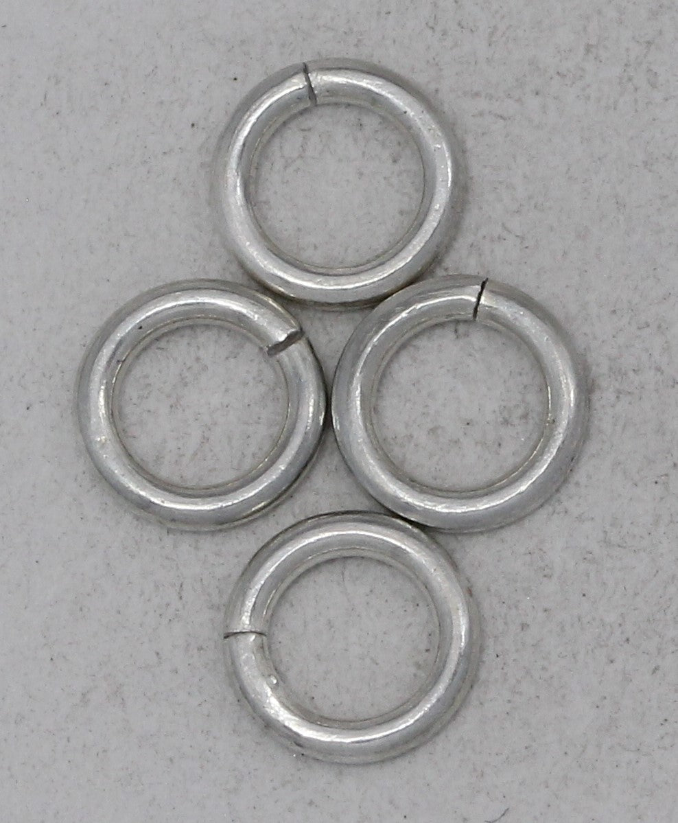 Sterling Silver, 18.0 Gauge, 6.0mm Width / Length / Height, Smooth Closed Jump Ring. Quantity Per Pack: 50 Pieces.