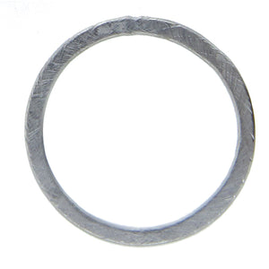 Silver Filled, 26.2mm Width / Height, Matte Circle Connector. Quantity Per Pack: 2 Pieces.