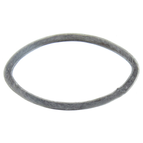 Silver Filled, 19.3mm Width by 0.7mm Length by 29.2mm Height, Matte Oval Connector. Quantity Per Pack: 4 Pieces.