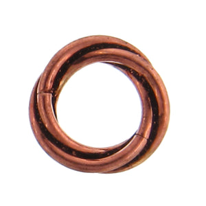 Copper, 10.0mm Width by 9.9mm Length by 2.0mm Height, Love Knot Bead. Quantity per pack: 10 Pieces.