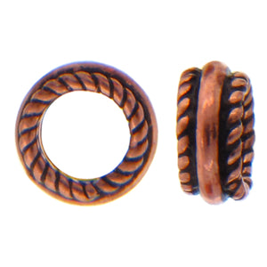 Copper, 7.6mm Width by 7.6mm Length by 3.4mm Height, Fancy Bead. Quantity per pack: 62 Pieces.