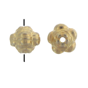 Sterling Silver Gold Plated / Vermeil, 10.5mm Width by 10.5mm Length by 9.2mm Height, Fancy Bali Bead. Quantity per pack: 1 Piece.