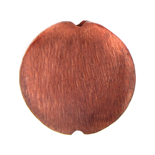 Copper, 18.1mm Width by 6.0mm Length by 17.7mm Height, Textured Round Bali Bead. Quantity per pack: 12 Pieces.