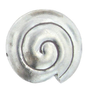 Fine Silver, Hill Tribe Bead, 41.1mm Width by 20.9mm Length by 43.0mm Height, Shell Bead. Quantity per pack: 1 Piece.