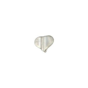 Fine Silver, Hill Tribe Bead, 9.4mm Width by 3.8mm Length by 8.2mm Height, Heart Bead. Quantity per pack: 15 Pieces.