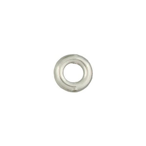 Fine Silver, Hill Tribe Bead, 15.6mm Width by 4.1mm Length by 15.4mm Height, Round Bead With 8.3mm Opening. Quantity per pack: 4 Pieces.