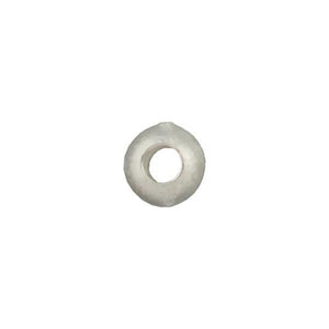 Fine Silver, Hill Tribe Bead, 12.8mm Width by 7.5mm Length by 13.3mm Height, Textured Round Bead With 5.8mm Opening. Quantity per pack: 5 Pieces.