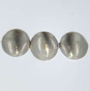 German Silver, 17.2mm Width by 18.1mm Length by 9.6mm Height, Round Bali Bead. Quantity per pack: 11 pieces.