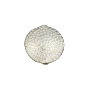 Fine Silver, Hill Tribe Bead, 20.1mm Width by 10.8mm Length by 20.3mm Height, Textured Round Bead. Quantity per pack: 2 Pieces.