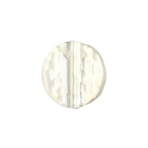 Fine Silver, Hill Tribe Bead, 18.9mm Width by 4.5mm Length by 19.2mm Height, Hammered Round Bead. Quantity per pack: 4 Pieces.