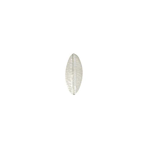 Fine Silver, Hill Tribe Bead, 22.3mm Width by 4.4mm Length by 56.5mm Height, Hammered Oval Bead. Quantity per pack: 1 Piece.