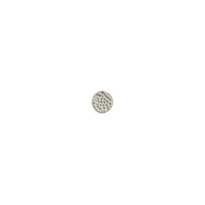 Fine Silver, Hill Tribe Bead, 18.1mm Width by 4.2mm Length by 18.3mm Height, Hammered Round Bead. Quantity per pack: 2 Pieces.