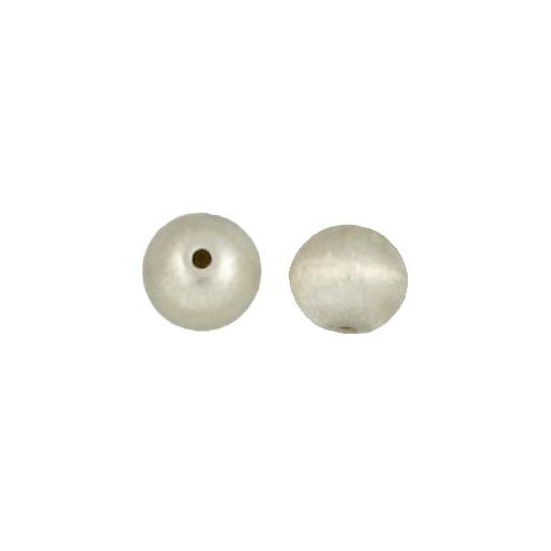 Fine Silver, Hill Tribe Bead, 9.0mm Width by 9.0mm Length by 7.9mm Height, Textured Round Bead. Quantity per pack: 8 Pieces.