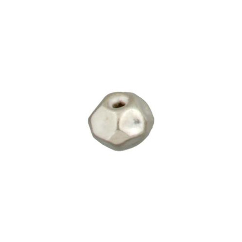 Fine Silver, Hill Tribe Bead, 14.6mm Width by 14.7mm Length by 12.1mm Height, Faceted Round Bead. Quantity per pack: 3 Pieces.