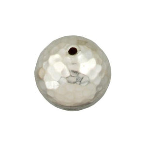 Fine Silver, Hill Tribe Bead, 25.7mm Width by 25.7mm Length by 25.4mm Height, Faceted Round Bead. Quantity per pack: 1 Piece.