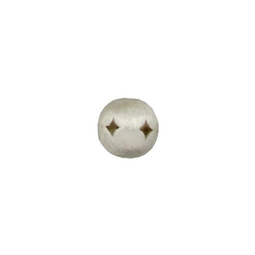 Fine Silver, Hill Tribe Bead, 9.8mm Width by 9.8mm Length by 9.0mm Height, Textured Round Bead. Quantity per pack: 6 Pieces.