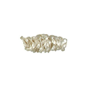 Fine Silver, Hill Tribe Bead, 11.4mm Width by 10.0mm Length by 18.6mm Height, Wired Tube Bead. Quantity per pack: 2 Pieces.