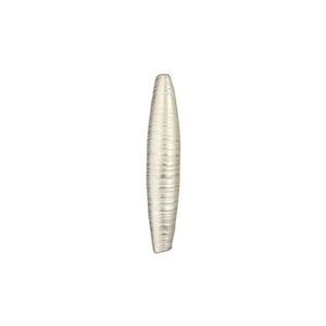 Fine Silver, Hill Tribe Bead, 8.1mm Width by 8.1mm Length by 40.5mm Height, Textured Tube Bead. Quantity per pack: 2 Pieces.