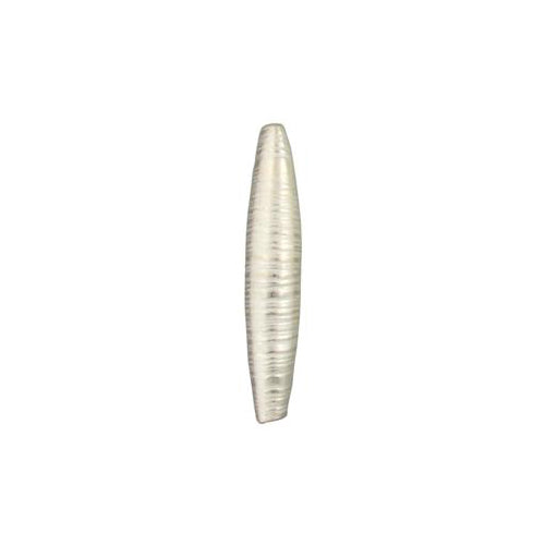 Fine Silver, Hill Tribe Bead, 8.1mm Width by 8.1mm Length by 40.5mm Height, Textured Tube Bead. Quantity per pack: 2 Pieces.