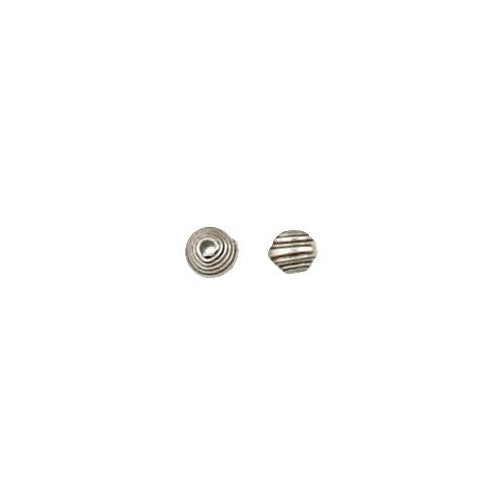 Fine Silver, Hill Tribe Bead, 4.2mm Width by 4.2mm Length by 4.1mm Height, Wrapped Bead. Quantity per pack: 30 Pieces.