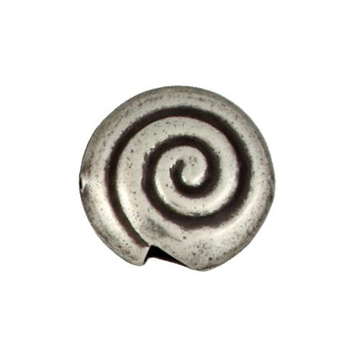 Fine Silver, Hill Tribe Bead, 29.0mm Width by 12.1mm Length by 29.5mm Height, Shell Bead. Quantity per pack: 1 Piece.