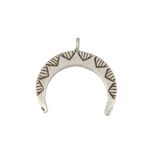 Fine Silver, Hill Tribe, 27.2mm Width by 2.1mm Length by 25.9mm Height, Stamped Fancy Charm. Quantity Per Pack: 2 Pieces.