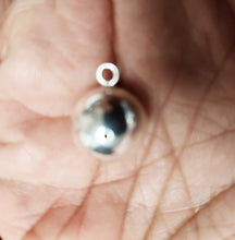 Load image into Gallery viewer, Sterling Silver, 14.0mm Width / Length / Height, Round Ball Drop. Quantity per pack: 2 Pieces.
