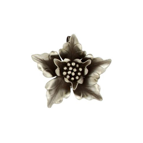 Fine Silver, Hill Tribe, 55.5mm Width by 15.4mm Length by 52.9mm Height, Flower Pendant. Quantity Per Pack: 1 Piece.