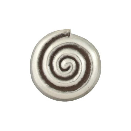 Fine Silver, Hill Tribe Bead, 51.5mm Width by 21.3mm Length by 51.2mm Height, Shell Bead. Quantity per pack: 1 Piece.