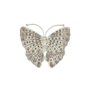 Fine Silver, Hill Tribe, 63.5mm Width by 9.4mm Length by 53.5mm Height, Butterfly Pendant. Quantity Per Pack: 1 Piece.