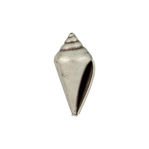 Fine Silver, Hill Tribe Bead, 30.4mm Width by 27.7mm Length by 64.0mm Height, Shell Bead. Quantity per pack: 1 Piece.