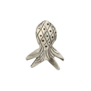 Fine Silver, Hill Tribe Bead, 17.6mm Width by 4.5mm Length by 20.6mm Height, Pineapple Bead. Quantity per pack: 4 Pieces.