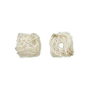 Fine Silver, Hill Tribe Bead, 12.7mm Width by 12.8mm Length by 12.5mm Height, Wired Square Bead. Quantity per pack: 4 Pieces.