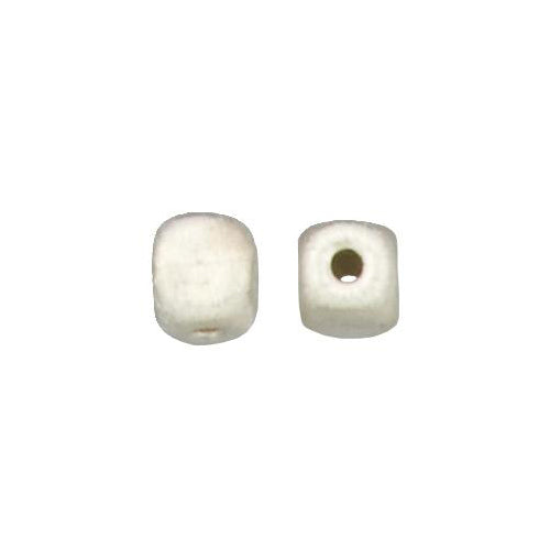 Fine Silver, Hill Tribe Bead, 8.3mm Width by 8.2mm Length by 9.2mm Height, Textured Square Bead. Quantity per pack: 4 Pieces.