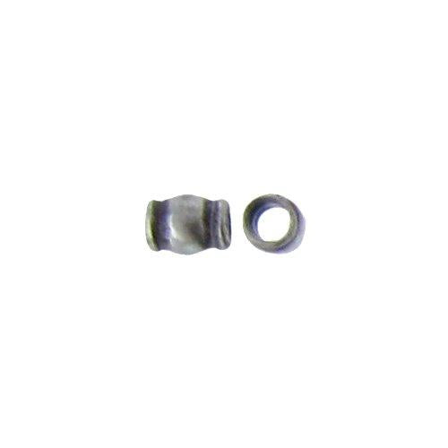 Fine Silver, Hill Tribe Bead, 2.5mm Width by 2.5mm Length by 3.4mm Height, Stamped Tube Bead. Quantity per pack: 100 Pieces.