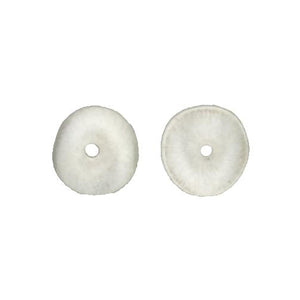 Fine Silver, Hill Tribe Bead, 13.0mm Width by 13.7mm Length by 2.0mm Height, Textured Round Flat Bead. Quantity per pack: 10 Pieces.