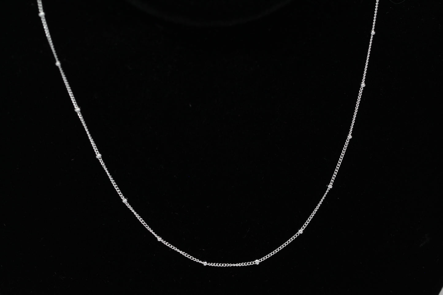 Sterling Silver, 1.0mm Width by 1.9mm Length, 16 Inch Regular Satellite Chain with 5.0mm Width / Length by 1.0mm Thick, Smooth Spring Ring Clasp. Quantity Per Pack: 1 Piece.