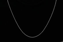 Load image into Gallery viewer, Sterling Silver, 0.8mm Width / Length, 16 Inch Round Regular Rope Chain with 6.0mm Width / Length by 1.4mm Thick, Smooth Spring Ring Clasp. Quantity Per Pack: 1 Piece.
