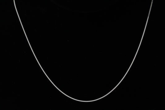 Sterling Silver, 1.0mm Width / Length, 16 Inch Square Regular Snake Chain with 6.0mm Width / Length by 1.4mm Thick, Smooth Spring Ring Clasp and Tags Ends. Quantity Per Pack: 1 Piece.