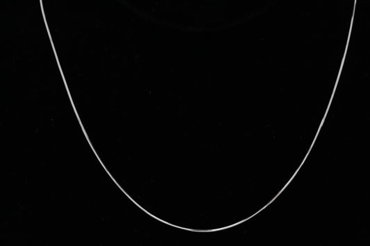 Sterling Silver, 0.7mm Width / Length, 16 Inch Square Regular Snake Chain with 6.0mm Width / Length by 1.4mm Thick, Smooth Spring Ring Clasp and Tags Ends. Quantity Per Pack: 1 Piece.