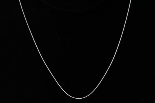 Sterling Silver, 0.75mm Width / Length, 16 Inch Square Regular Snake Chain with 6.0mm Width / Length by 1.4mm Thick, Smooth Spring Ring Clasp and Tags Ends. Quantity Per Pack: 1 Piece.