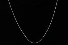 Load image into Gallery viewer, Sterling Silver, 0.75mm Width / Length, 16 Inch Square Regular Snake Chain with 6.0mm Width / Length by 1.4mm Thick, Smooth Spring Ring Clasp and Tags Ends. Quantity Per Pack: 1 Piece.
