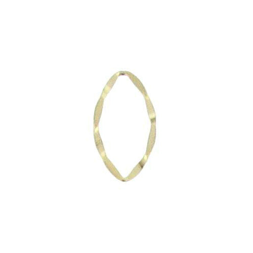 Gold Filled, 13.1mm Width by 1.1mm Length by 22.7mm Height, Hammered Marquise Connector. Quantity Per Pack: 2 Pieces.