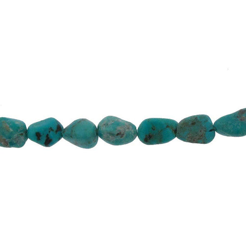 Stabilized Turquoise, 11.2mm Width by 7.8mm Length by 15.9mm Height, Natural Stone Bead. Quantity per pack: 28 Pieces.