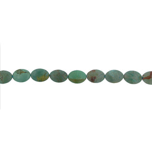 Turquoise, 10.0mm Width by 4.4mm Length by 14.0mm Height, Oval Stone Bead. Quantity per pack: 29 Pieces.