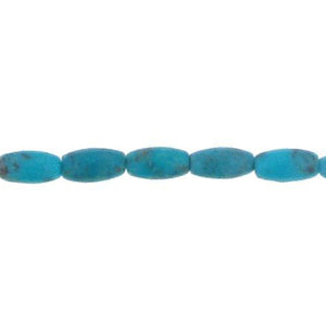 Turquoise, 3.0mm Width by 3.0mm Length by 6.0mm Height, Oval Stone Bead. Quantity per pack: 66 Pieces.