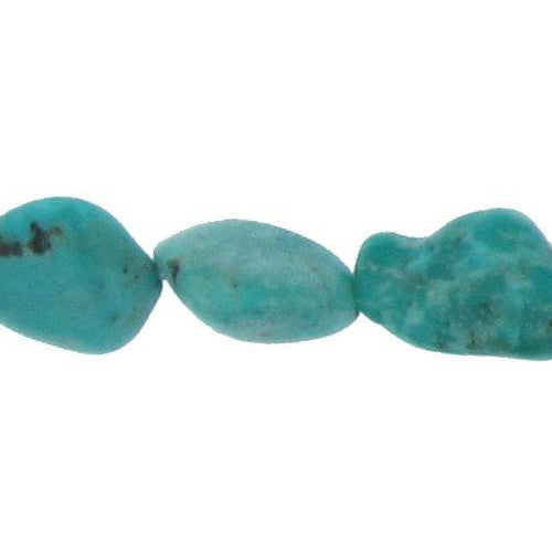 Turquoise, 9.2mm Width by 6.1mm Length by 12.7mm Height, Natural Stone Bead. Quantity per pack: 30 Pieces.