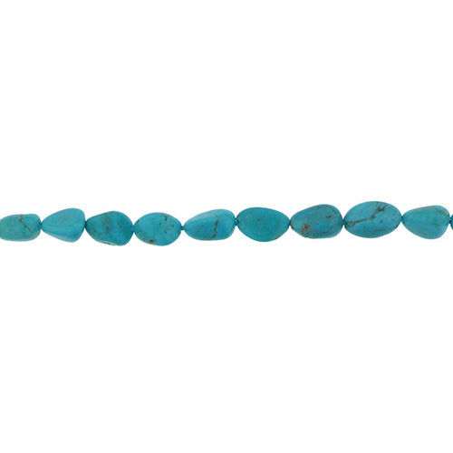 Turquoise, 6.1mm Width by 6.7mm Length by 11.9mm Height, Natural Stone Bead. Quantity per pack: 35 Pieces.