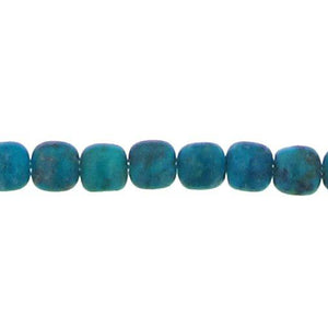 Turquoise, 6.0mm Width by 3.9mm Length by 6.0mm Height, Square Stone Bead. Quantity per pack: 65 Pieces.