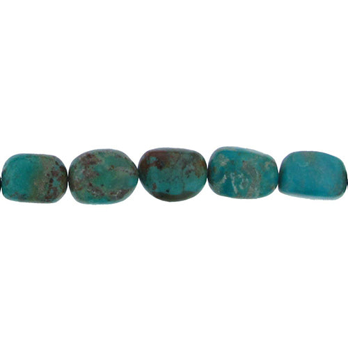 Turquoise, 13.3mm Width by 9.8mm Length by 19.2mm Height, Natural Stone Bead. Quantity per pack: 21 Pieces.